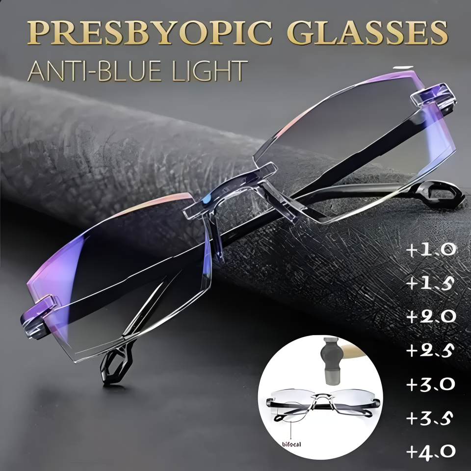 Clarkod Sapphire Anti-Blue Light Reading Glasses - High Hardness Lenses for Seniors