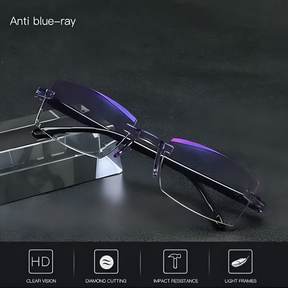 Clarkod Sapphire Anti-Blue Light Reading Glasses - High Hardness Lenses for Seniors